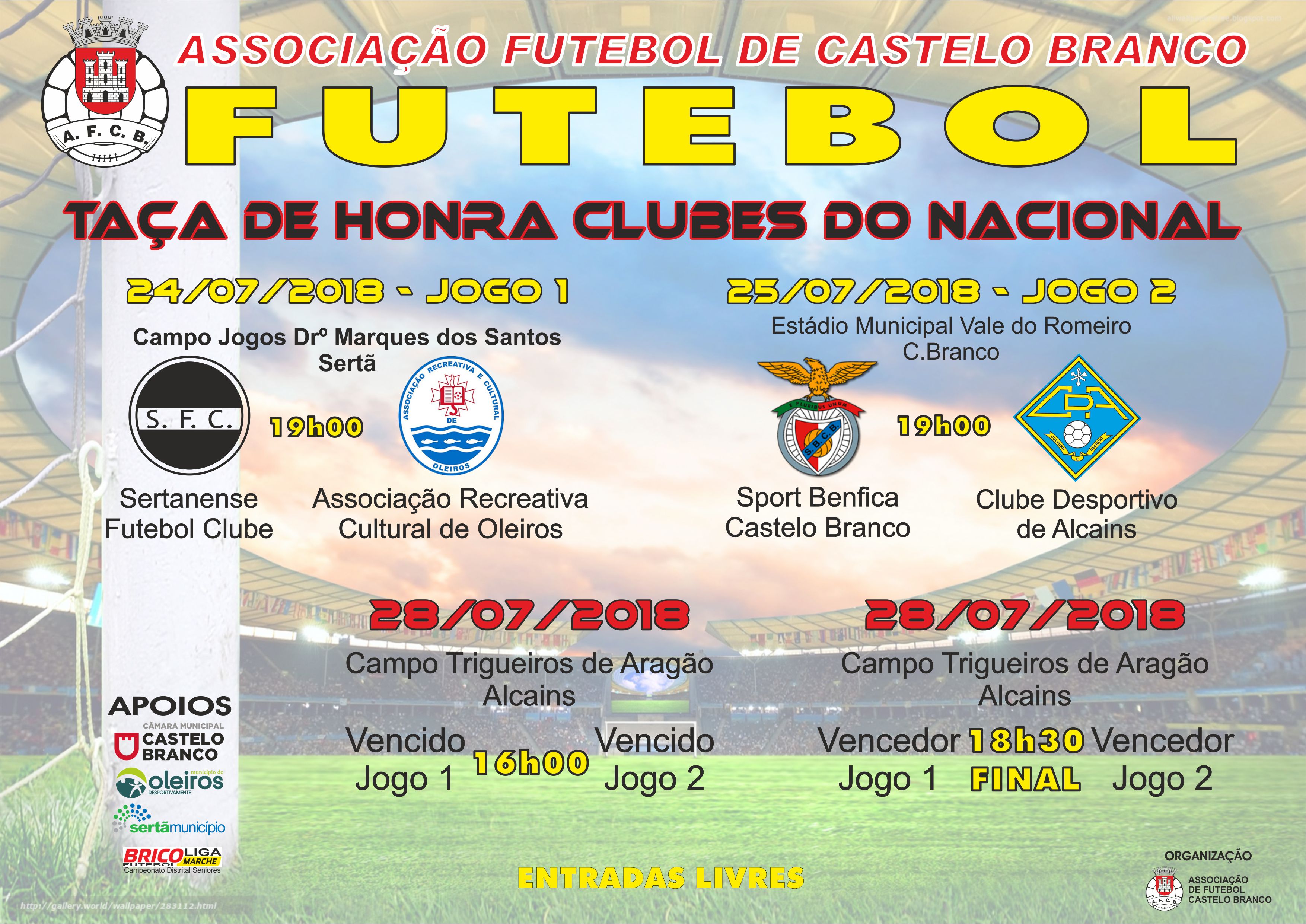 Taça de Honra _ Clubes Provas Nacionais de Futebol 2018/19