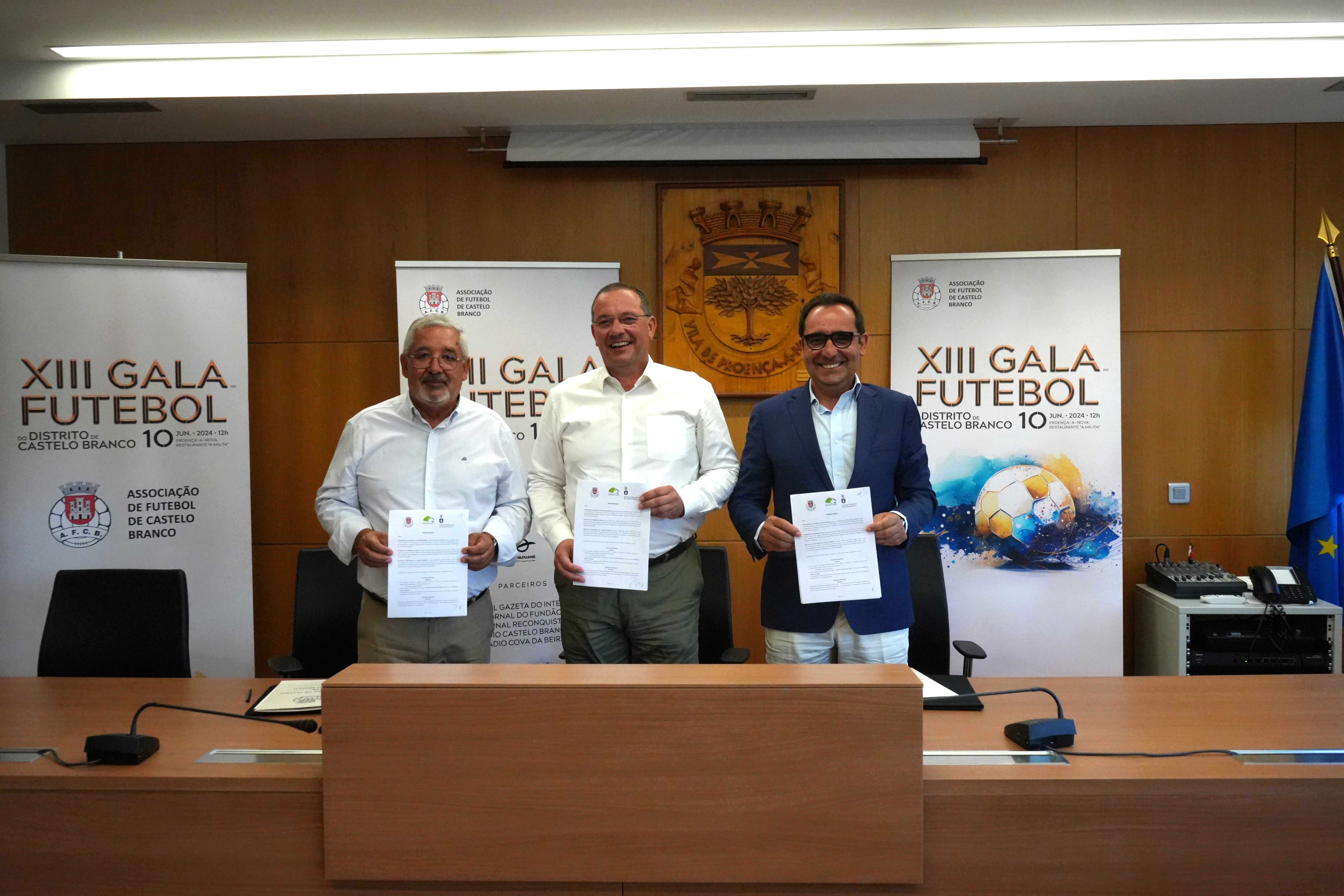 XIII Gala Futebol Distrital: AFCB, Município Proença-a-Nova e IPCB assinam protocolo