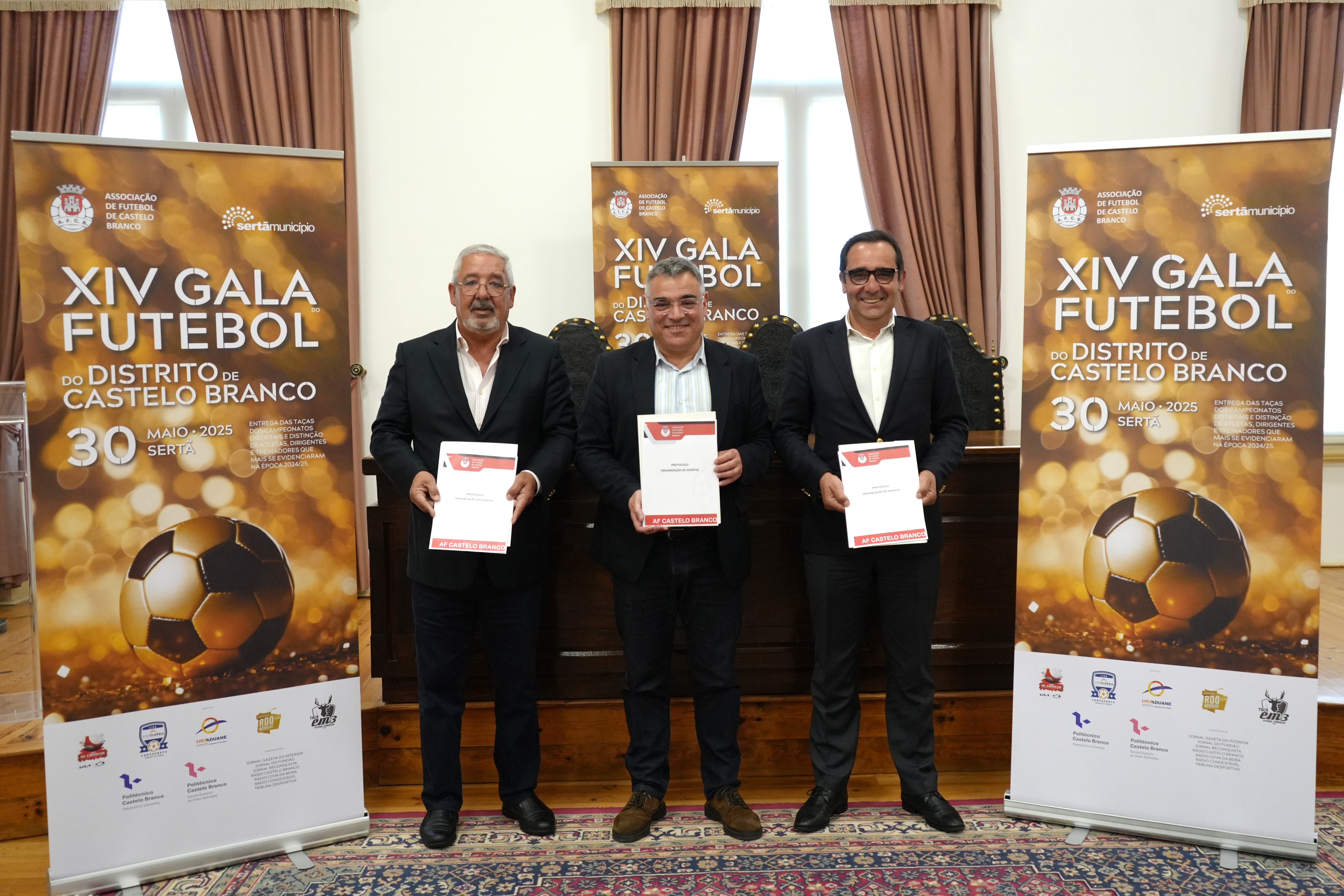 XIV Gala do Futebol: AFCB, Município da Sertã e IPCB assinam Protocolo