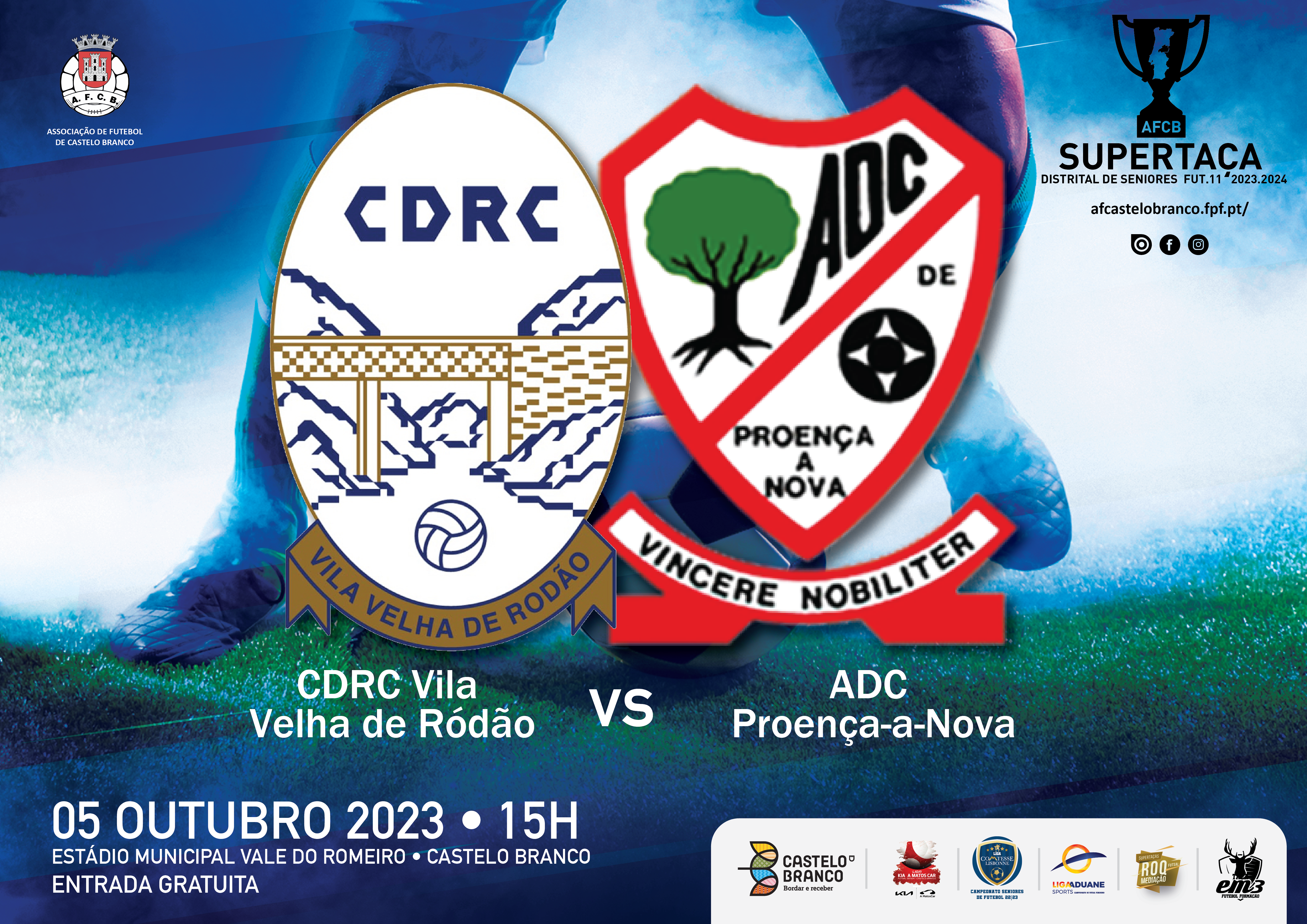 Supertaça AFCB: CDRC Vila Velha de Ródão e ADC Proença-a-Nova discutem troféu